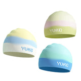 Maxbell Kids Swim Cap for Long Hair Swimming Hat for Swimming Pool Diving Snorkeling Yellow Blue