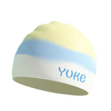 Maxbell Kids Swim Cap for Long Hair Swimming Hat for Swimming Pool Diving Snorkeling Yellow Blue