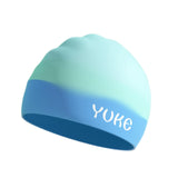 Maxbell Kids Swim Cap for Long Hair Swimming Hat for Swimming Pool Diving Snorkeling Blue