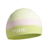 Maxbell Kids Swim Cap for Long Hair Swimming Hat for Swimming Pool Diving Snorkeling Green Pink