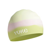 Maxbell Kids Swim Cap for Long Hair Swimming Hat for Swimming Pool Diving Snorkeling Green Pink