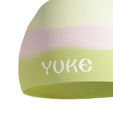 Maxbell Kids Swim Cap for Long Hair Swimming Hat for Swimming Pool Diving Snorkeling Green Pink