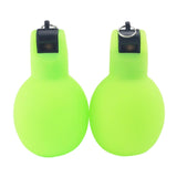 Maxbell 2Pcs Hand Squeeze Whistles Coaches Whistles for Home School Coaches Referees Green