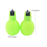 Maxbell 2Pcs Hand Squeeze Whistles Coaches Whistles for Home School Coaches Referees Green