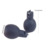 Maxbell 2Pcs Hand Squeeze Whistles Coaches Whistles for Home School Coaches Referees Black