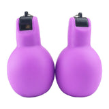 Maxbell 2Pcs Hand Squeeze Whistles Coaches Whistles for Home School Coaches Referees Purple