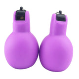 Maxbell 2Pcs Hand Squeeze Whistles Coaches Whistles for Home School Coaches Referees Purple