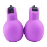 Maxbell 2Pcs Hand Squeeze Whistles Coaches Whistles for Home School Coaches Referees Purple