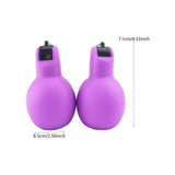 Maxbell 2Pcs Hand Squeeze Whistles Coaches Whistles for Home School Coaches Referees Purple