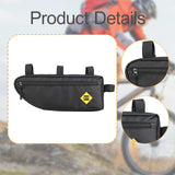 Maxbell Bike Frame Bag Stable Hiking Travel Down Tube Bike Bag for Keys Phone Wallet L