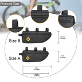 Maxbell Bike Frame Bag Stable Hiking Travel Down Tube Bike Bag for Keys Phone Wallet L
