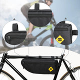 Maxbell Bike Frame Bag Stable Hiking Travel Down Tube Bike Bag for Keys Phone Wallet L