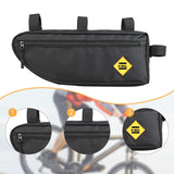 Maxbell Bike Frame Bag Stable Hiking Travel Down Tube Bike Bag for Keys Phone Wallet L