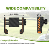 Maxbell Magnetic Golf Cart Phone Holder Gym Equipment Golf Phone Holder 360 Rotation