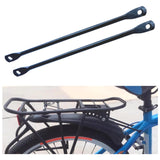 Maxbell 2 Pieces Flat Bracket for Bikes Accessories Bike Rear Rack Extension Bracket Straight Round Rack