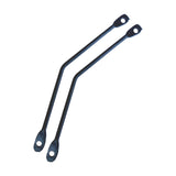 Maxbell 2 Pieces Flat Bracket for Bikes Accessories Bike Rear Rack Extension Bracket Bend Round Rack