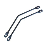 Maxbell 2 Pieces Flat Bracket for Bikes Accessories Bike Rear Rack Extension Bracket Bend Round Rack