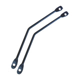 Maxbell 2 Pieces Flat Bracket for Bikes Accessories Bike Rear Rack Extension Bracket Bend Round Rack