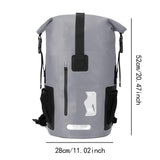 Maxbell 35 Liters Waterproof Backpack Dry Pack Dry Bag for Boating Sailing Versatile Grey