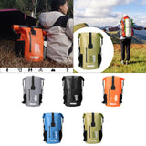 Maxbell 35 Liters Waterproof Backpack Dry Pack Dry Bag for Boating Sailing Versatile Grey