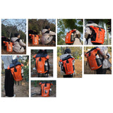 Maxbell 35 Liters Waterproof Backpack Dry Pack Dry Bag for Boating Sailing Versatile Grey