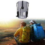 Maxbell 35 Liters Waterproof Backpack Dry Pack Dry Bag for Boating Sailing Versatile Grey