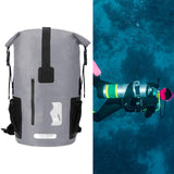Maxbell 35 Liters Waterproof Backpack Dry Pack Dry Bag for Boating Sailing Versatile Grey