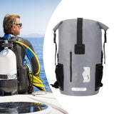 Maxbell 35 Liters Waterproof Backpack Dry Pack Dry Bag for Boating Sailing Versatile Grey
