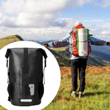 Maxbell 35 Liters Waterproof Backpack Dry Pack Dry Bag for Boating Sailing Versatile Black
