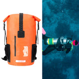 Maxbell 35 Liters Waterproof Backpack Dry Pack Dry Bag for Boating Sailing Versatile Orange