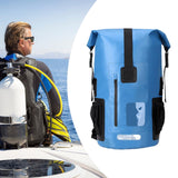 Maxbell 35 Liters Waterproof Backpack Dry Pack Dry Bag for Boating Sailing Versatile Blue