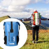 Maxbell 35 Liters Waterproof Backpack Dry Pack Dry Bag for Boating Sailing Versatile Blue