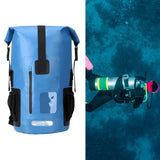 Maxbell 35 Liters Waterproof Backpack Dry Pack Dry Bag for Boating Sailing Versatile Blue
