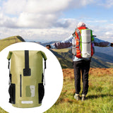 Maxbell 35 Liters Waterproof Backpack Dry Pack Dry Bag for Boating Sailing Versatile Green