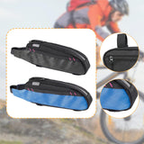 Maxbell Bicycle Front Frame Bag Stable Bike Top Tube Bag for Commuting Travel Hiking Black Green