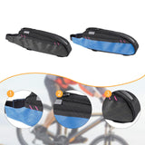 Maxbell Bicycle Front Frame Bag Stable Bike Top Tube Bag for Commuting Travel Hiking Black Green