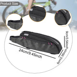 Maxbell Bicycle Front Frame Bag Stable Bike Top Tube Bag for Commuting Travel Hiking Black Green