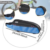 Maxbell Bicycle Front Frame Bag Stable Bike Top Tube Bag for Commuting Travel Hiking Black Blue