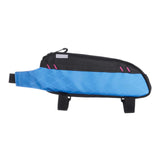 Maxbell Bicycle Front Frame Bag Stable Bike Top Tube Bag for Commuting Travel Hiking Black Blue
