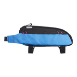 Maxbell Bicycle Front Frame Bag Stable Bike Top Tube Bag for Commuting Travel Hiking Black Blue