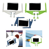 Maxbell Table Tennis Net Post Set Adults Table Tennis Net Rack for Indoor Match Home White