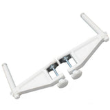 Maxbell Table Tennis Net Post Set Adults Table Tennis Net Rack for Indoor Match Home White