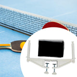 Maxbell Table Tennis Net Post Set Adults Table Tennis Net Rack for Indoor Match Home White