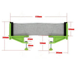 Maxbell Table Tennis Net Post Set Adults Table Tennis Net Rack for Indoor Match Home Green