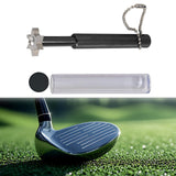 Maxbell Golf Club Groove Sharpening Sturdy 6 Heads for Sand Lob Ball Control Pitching Black