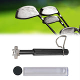 Maxbell Golf Club Groove Sharpening Sturdy 6 Heads for Sand Lob Ball Control Pitching Black