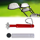 Maxbell Golf Club Groove Sharpening Sturdy 6 Heads for Sand Lob Ball Control Pitching Red