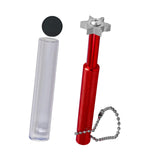 Maxbell Golf Club Groove Sharpening Sturdy 6 Heads for Sand Lob Ball Control Pitching Red