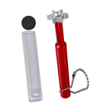 Maxbell Golf Club Groove Sharpening Sturdy 6 Heads for Sand Lob Ball Control Pitching Red