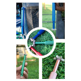 Maxbell Golf Club Groove Sharpening Sturdy 6 Heads for Sand Lob Ball Control Pitching Red